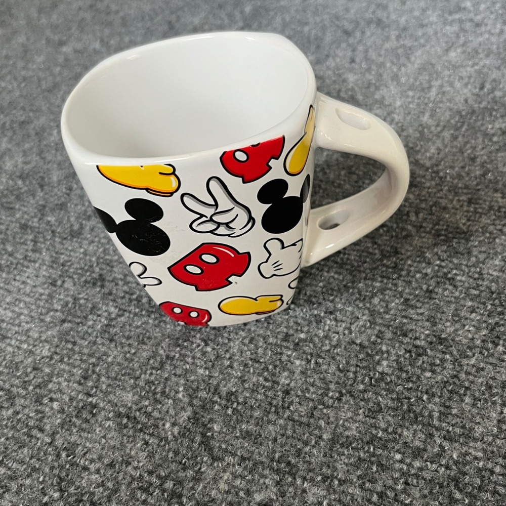 Disney Mickey Mouse Jerry Leigh Ceramic Coffee Mug All Over Print White